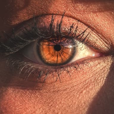 hazel eye close-up